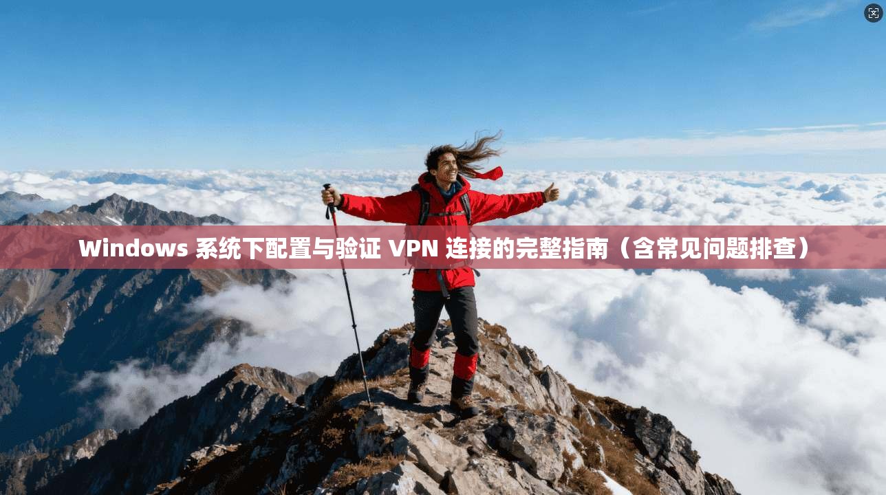 Windows 系统下配置与验证 VPN 连接的完整指南（含常见问题排查）