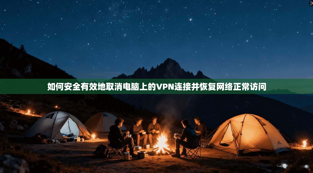 如何安全有效地取消电脑上的VPN连接并恢复网络正常访问