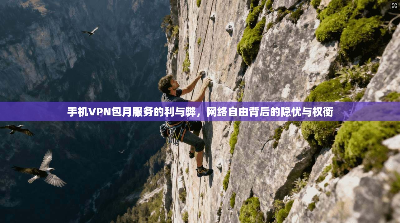 手机VPN包月服务的利与弊,网络自由背后的隐忧与权衡