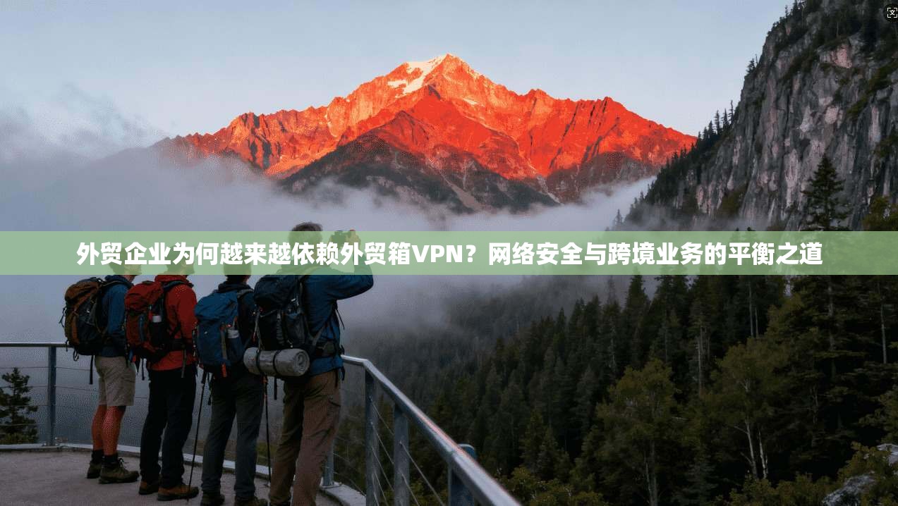 外贸企业为何越来越依赖外贸箱VPN？网络安全与跨境业务的平衡之道