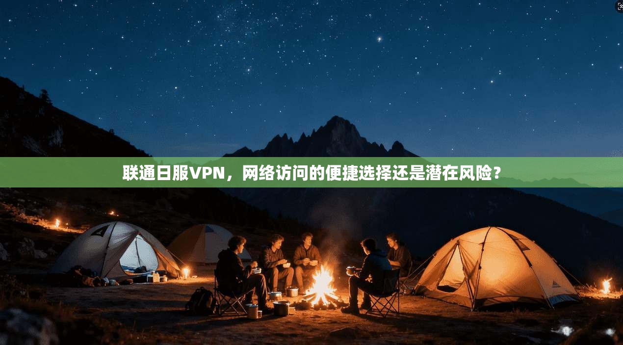 联通日服VPN，网络访问的便捷选择还是潜在风险？