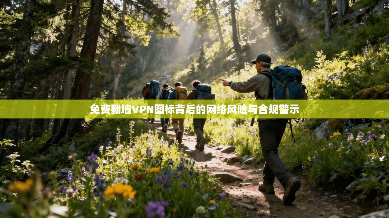 免费翻墙VPN图标背后的网络风险与合规警示