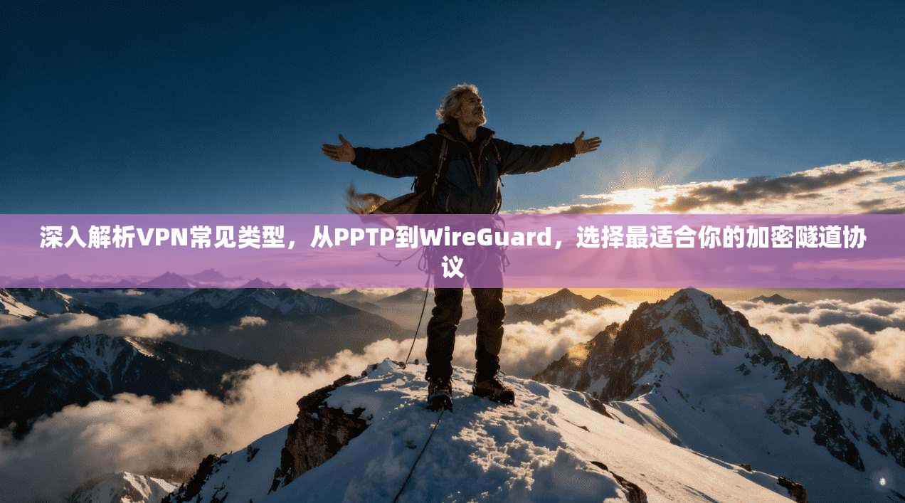 深入解析VPN常见类型，从PPTP到WireGuard，选择最适合你的加密隧道协议