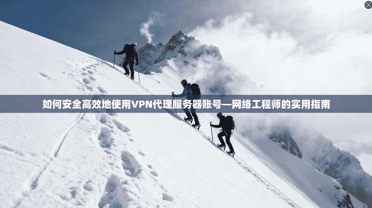 如何安全高效地使用VPN代理服务器账号—网络工程师的实用指南
