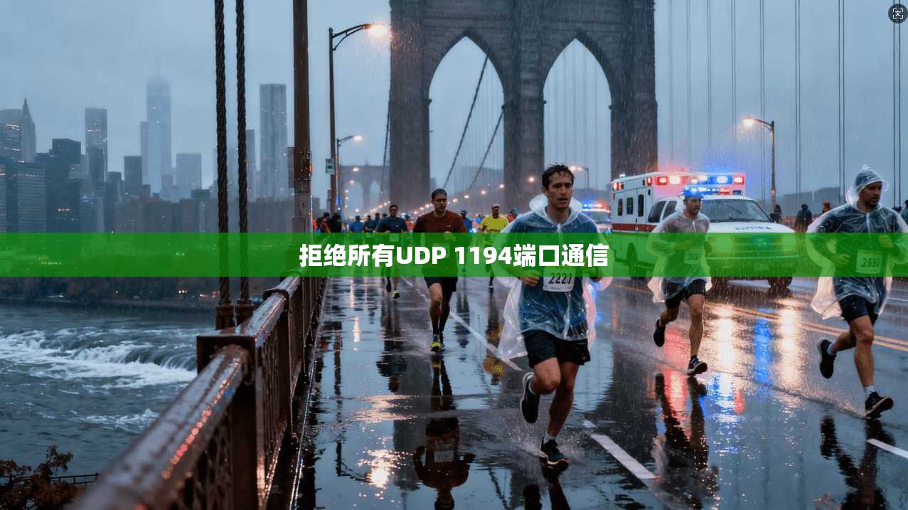 拒绝所有UDP 1194端口通信