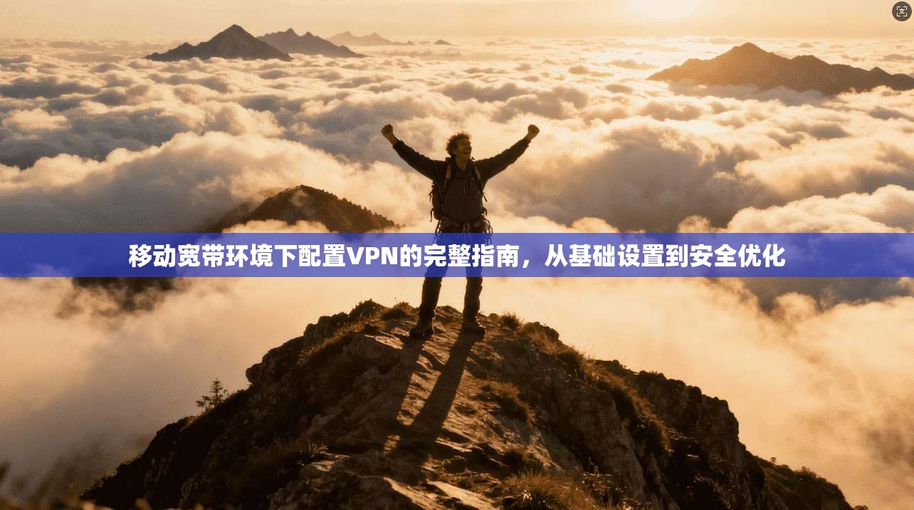 移动宽带环境下配置VPN的完整指南，从基础设置到安全优化