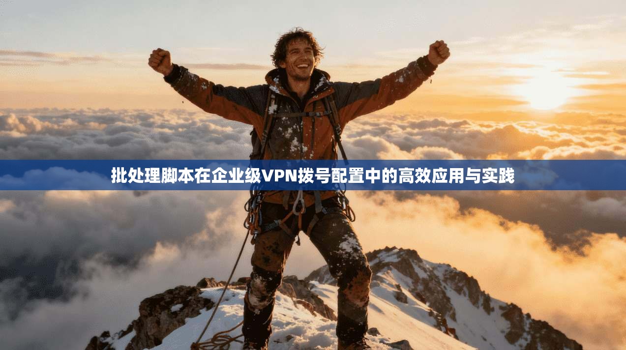 批处理脚本在企业级VPN拨号配置中的高效应用与实践