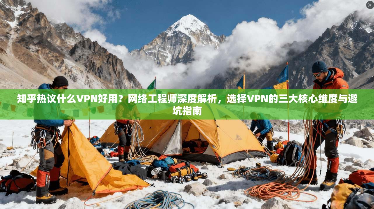 知乎热议什么VPN好用？网络工程师深度解析，选择VPN的三大核心维度与避坑指南
