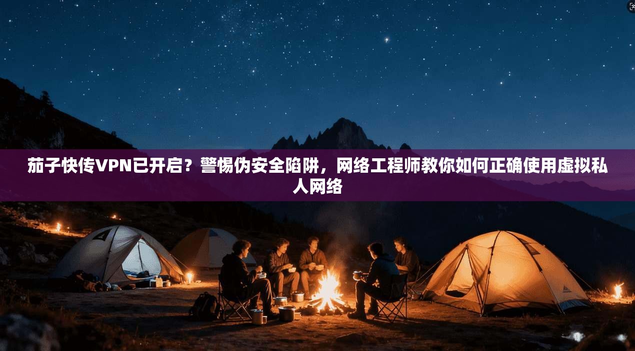 茄子快传VPN已开启？警惕伪安全陷阱，网络工程师教你如何正确使用虚拟私人网络