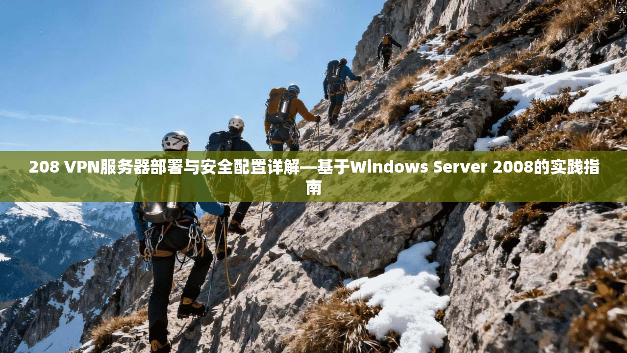 208 VPN服务器部署与安全配置详解—基于Windows Server 2008的实践指南